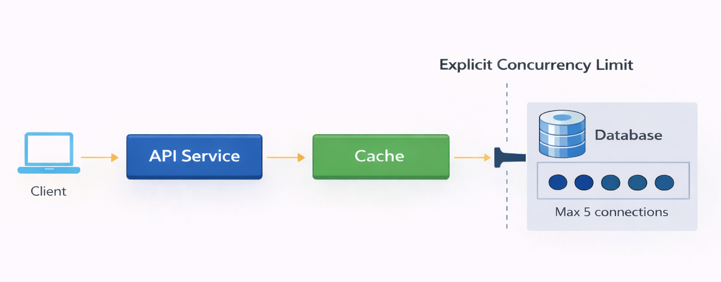 Simple request path with cache